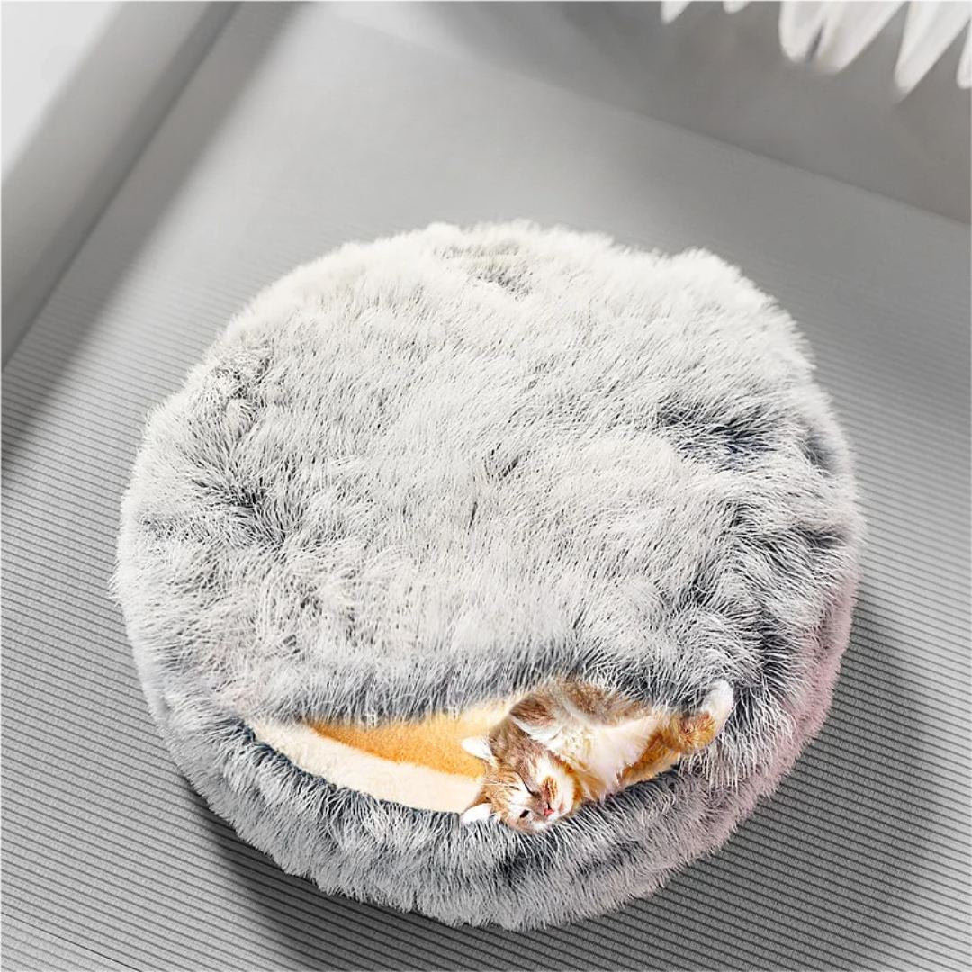 Cat Winter Warm Semi Enclosed Sleeping Bed