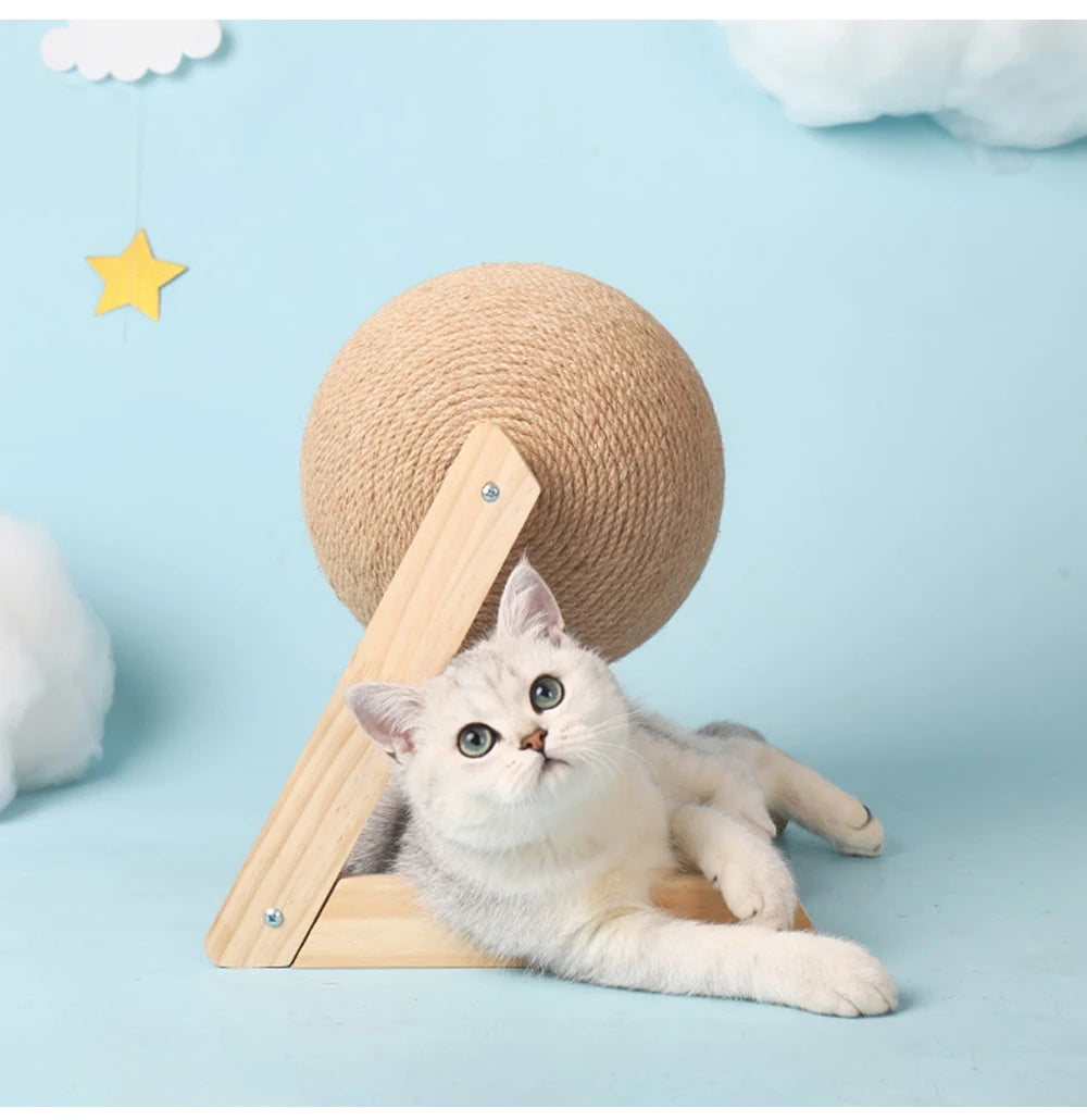 Cat Scratching Ball Toy with Sisal Rope