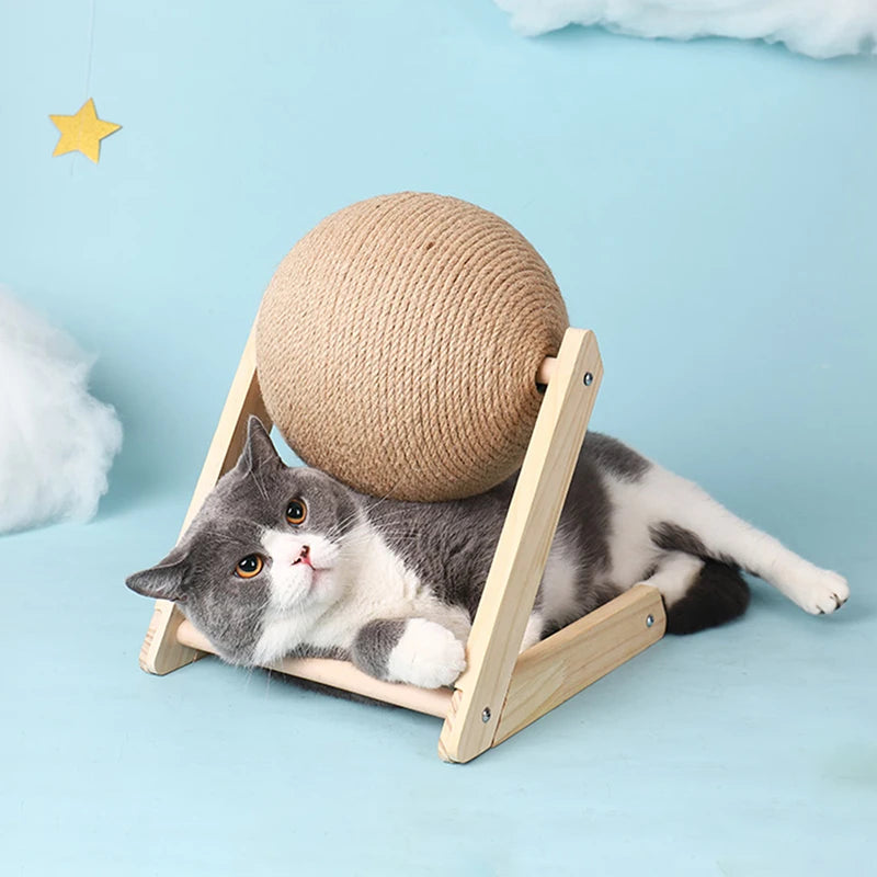 Cat Scratching Ball Toy with Sisal Rope