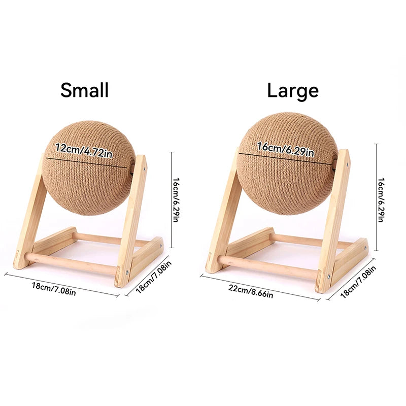 Cat Scratching Ball Toy with Sisal Rope