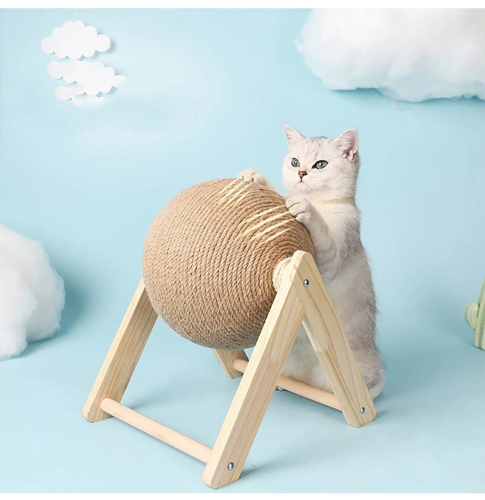 Cat Scratching Ball Toy with Sisal Rope