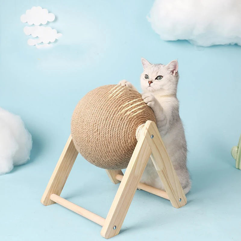 Cat Scratching Ball Toy with Sisal Rope