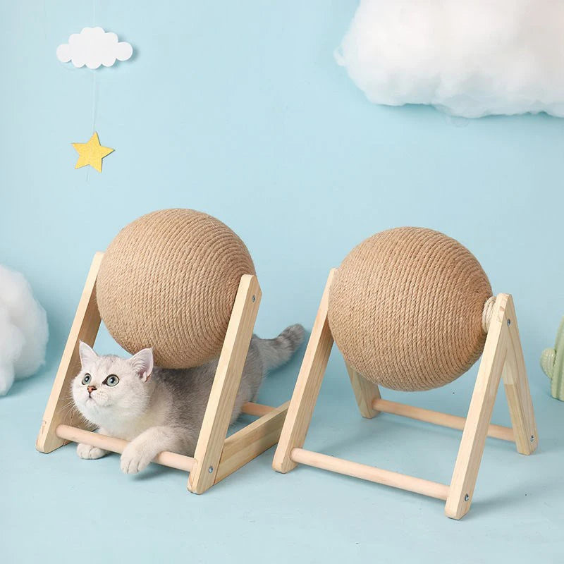 Cat Scratching Ball Toy with Sisal Rope