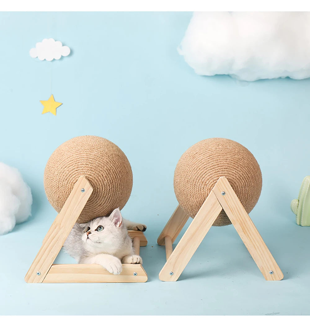 Cat Scratching Ball Toy with Sisal Rope