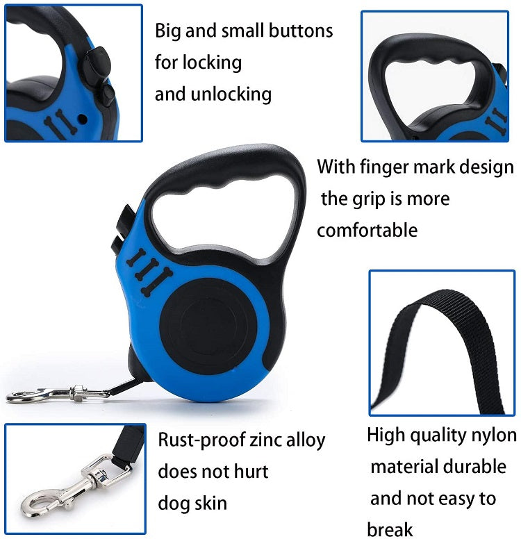 Adjustable Retractable Dog Harness & Leash