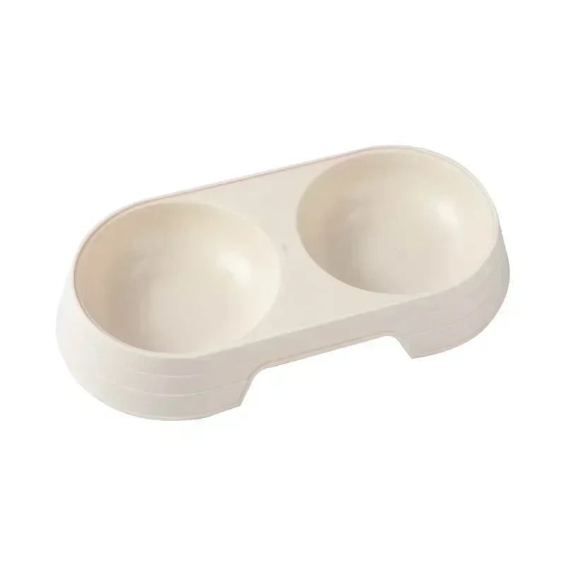 Plastic Pet Feeding Tray with Dual Bowls