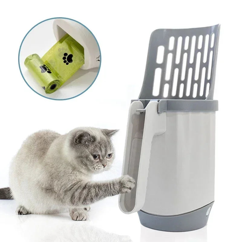 Pets Litter Shovel Scoop with Refill Bag