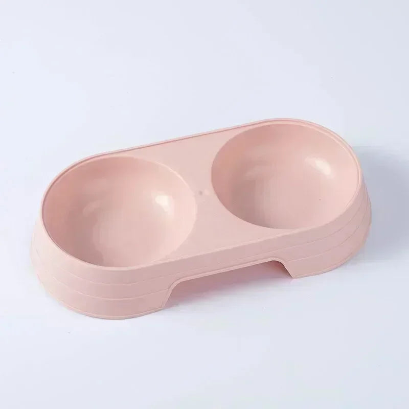 Plastic Pet Feeding Tray with Dual Bowls