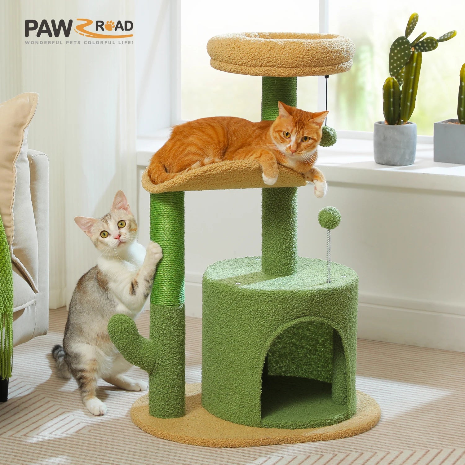Cat Tree with Sisal Scratching Post