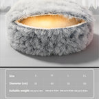 Cat Winter Warm Semi Enclosed Sleeping Bed
