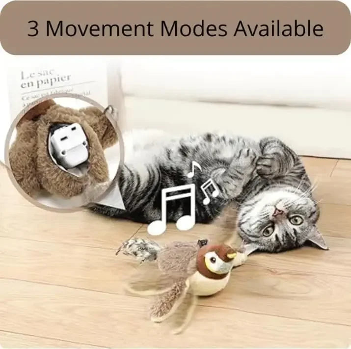 Interactive Cat Toy Flapping Bird