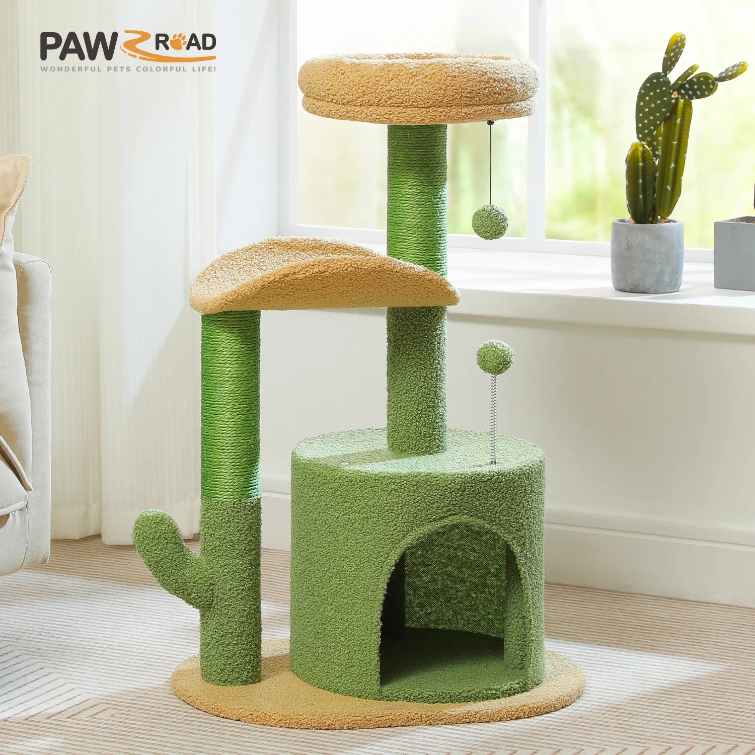 Cat Tree with Sisal Scratching Post