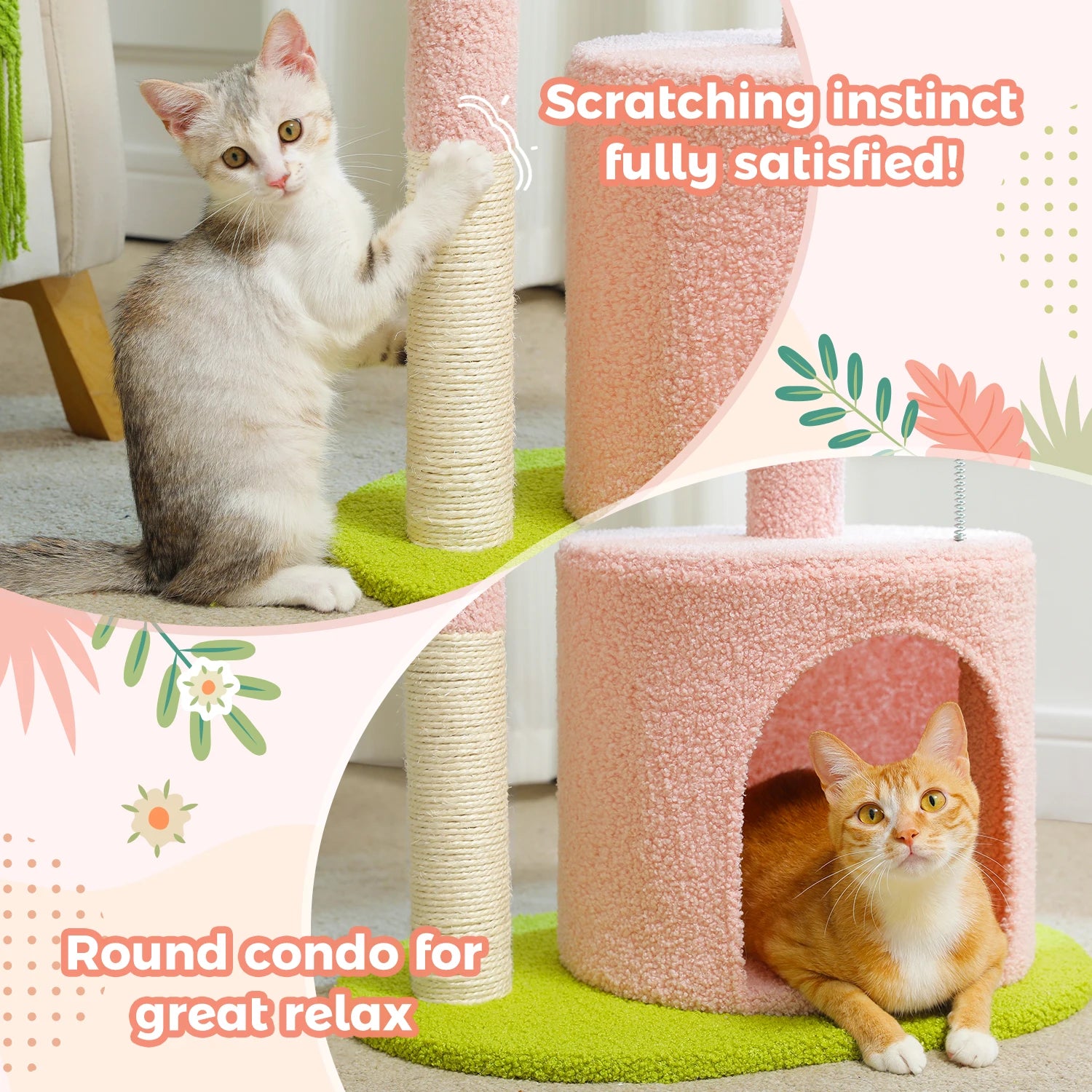 Cat Tree with Sisal Scratching Post