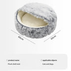 Cat Winter Warm Semi Enclosed Sleeping Bed