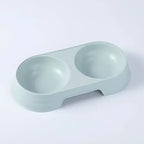 Plastic Pet Feeding Tray with Dual Bowls