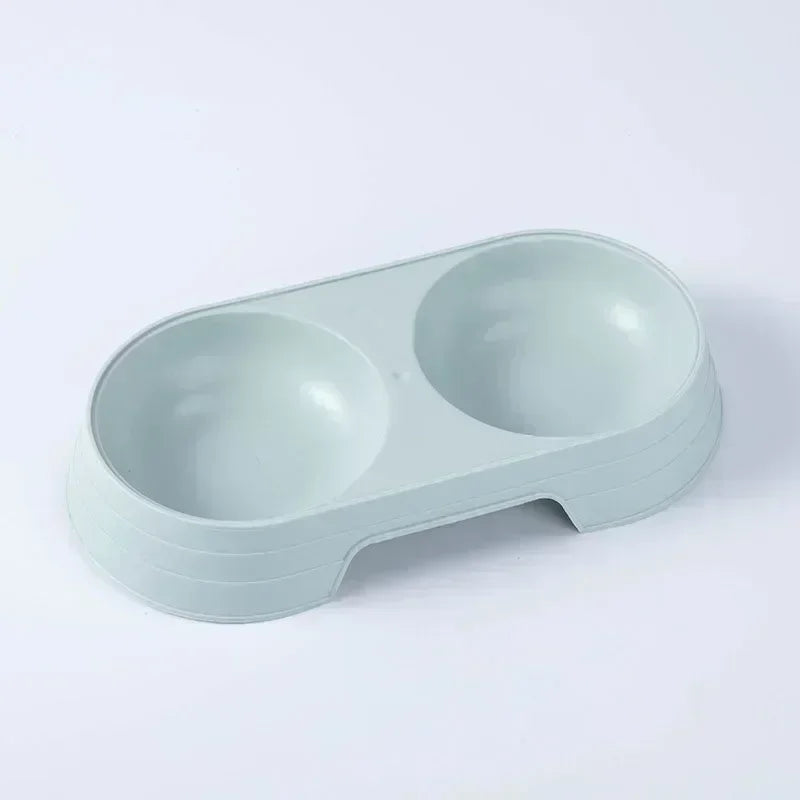 Plastic Pet Feeding Tray with Dual Bowls