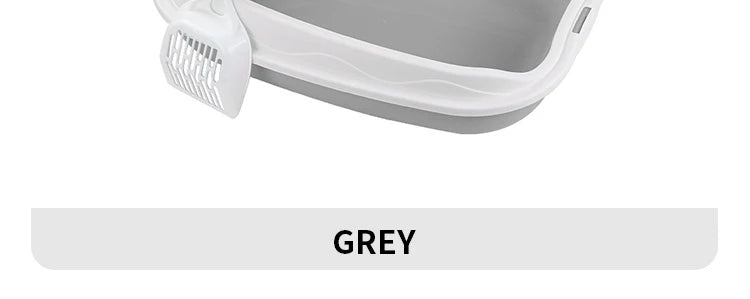 Semi-enclosed Cat Litter Box