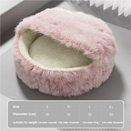 Cat Winter Warm Semi Enclosed Sleeping Bed