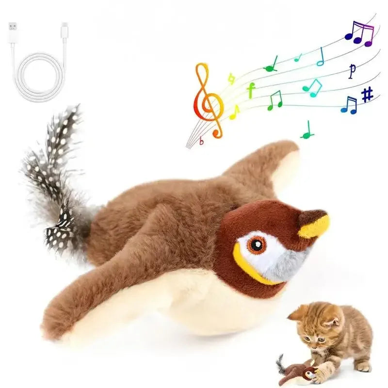 Interactive Cat Toy Flapping Bird