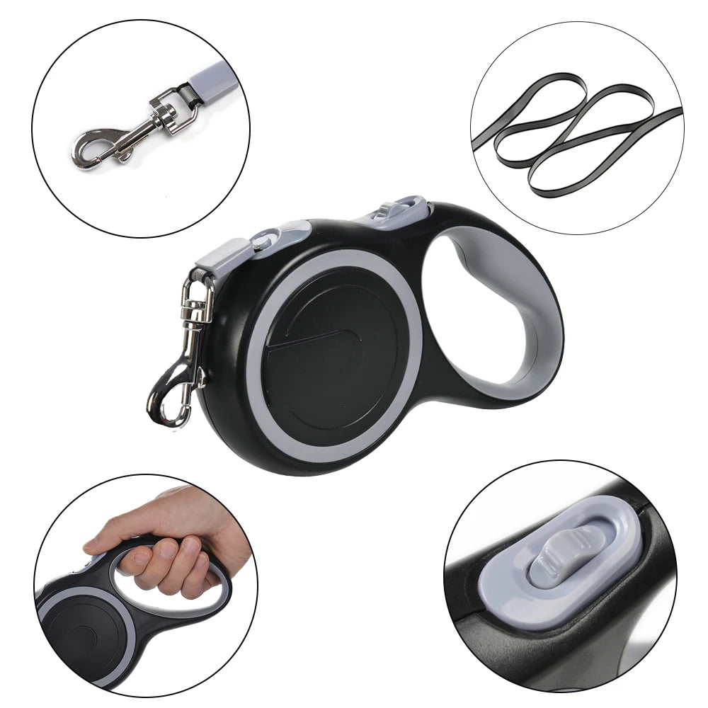 Adjustable Retractable Dog Harness & Leash