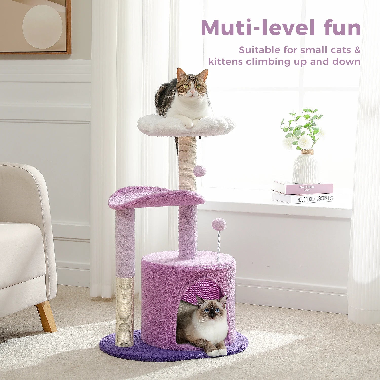Cat Tree with Sisal Scratching Post