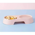 Plastic Pet Feeding Tray with Dual Bowls