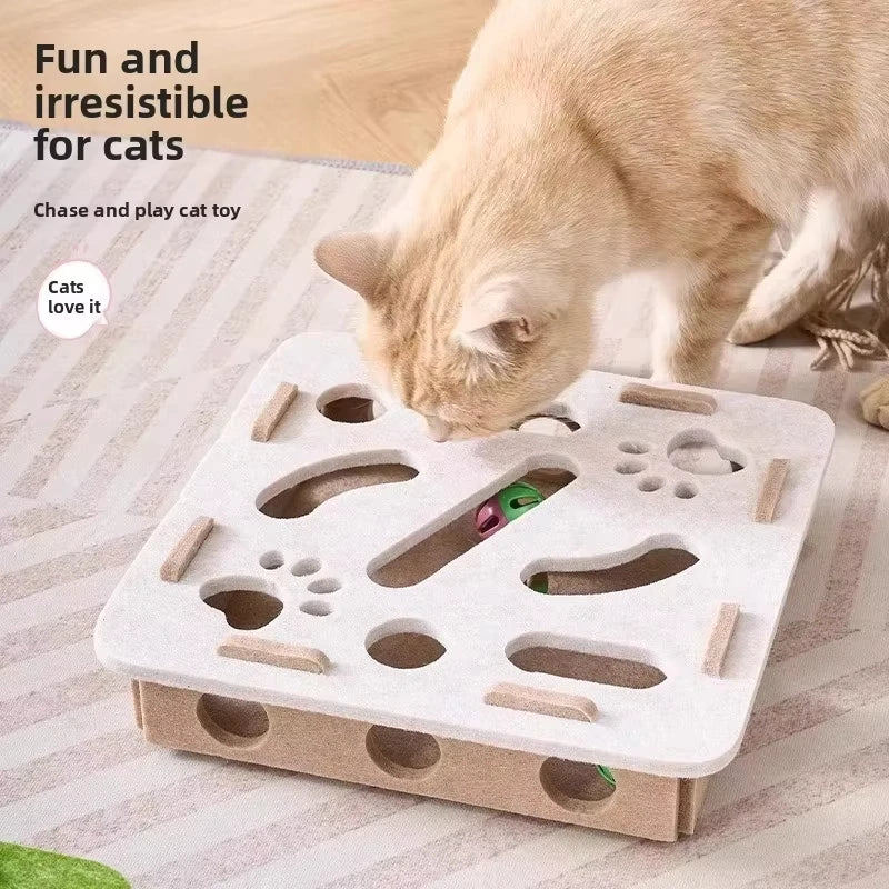 Cat Puzzle & Claw Grinding Toy