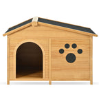 Large Wooden Dog Kennel with Porch & Asphalt Roof