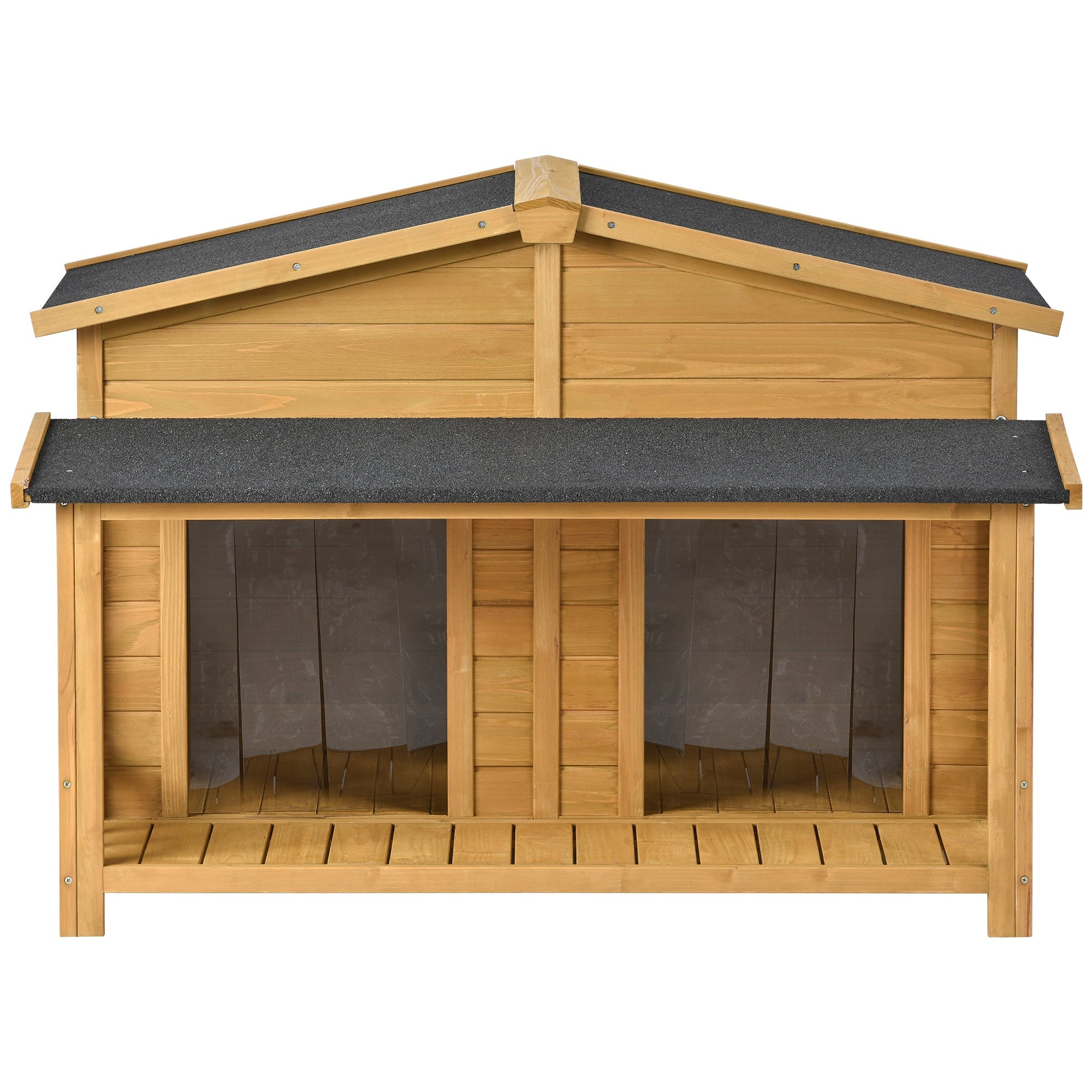 Cabin-Style Wooden Dog House – Indoor/Outdoor Crate